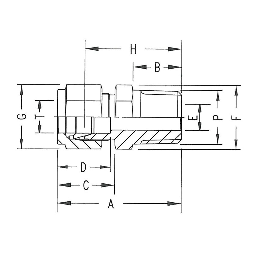 Brennan Industries N2404 Double Ferrule Tube Fittings