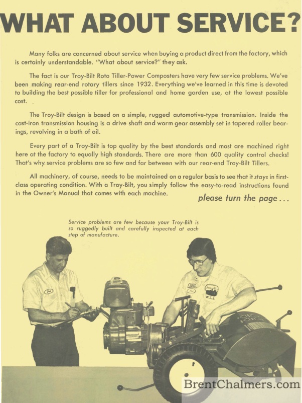 TROY-BILT SERVICE GUIDE