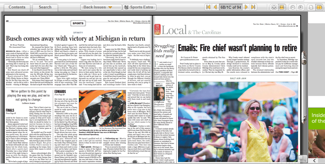 A Proud Digital Newspaper Reader Don't Blink