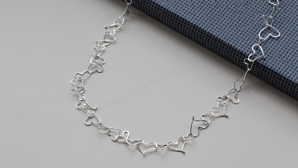 Wire Heart Necklace Brett & Leni Jewellery