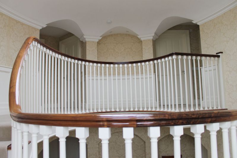curved walnut handrail Brett Joinery Experts in Joinery and Fit Out