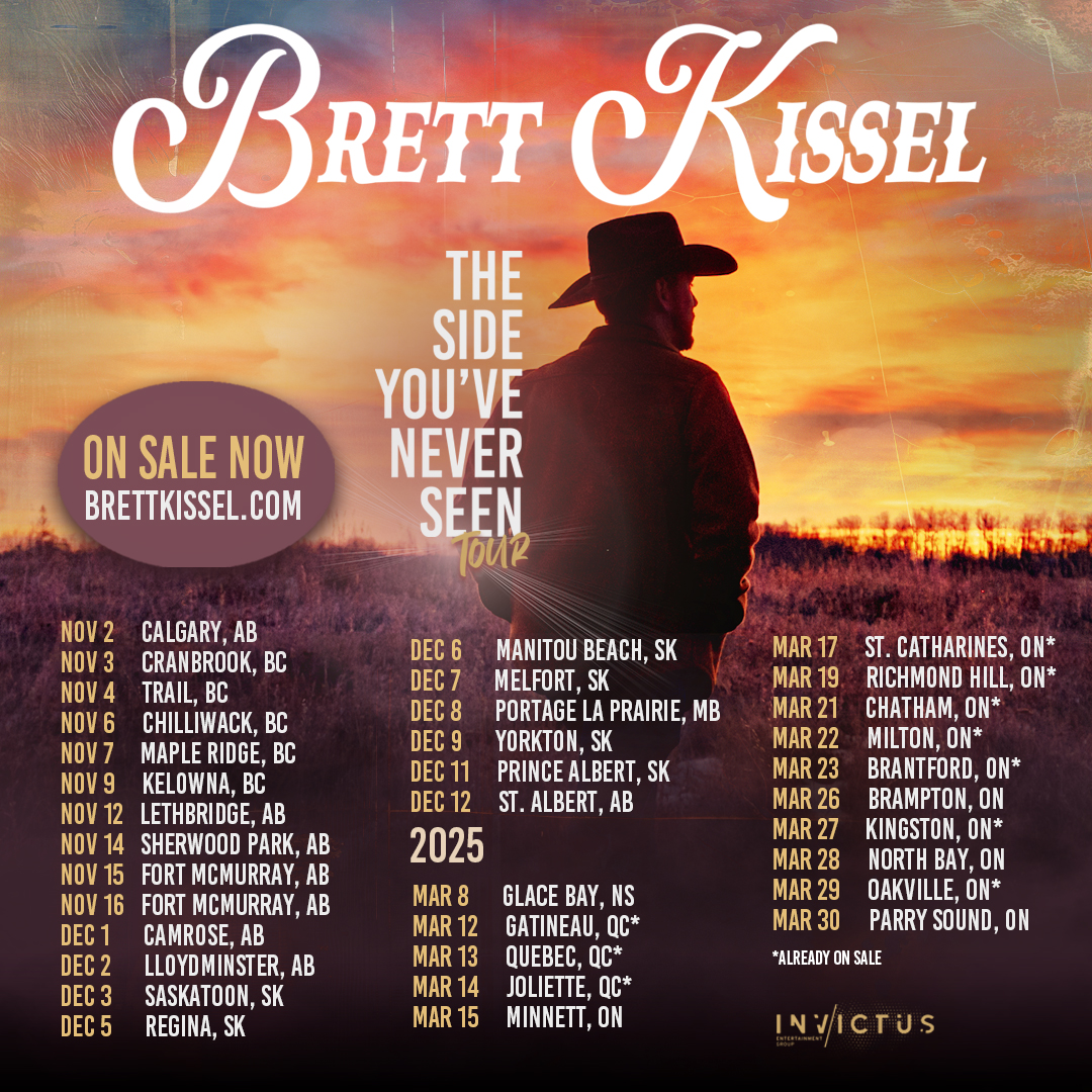For Immediate Release Brett Kissel Unveils The Side You've Never Seen
