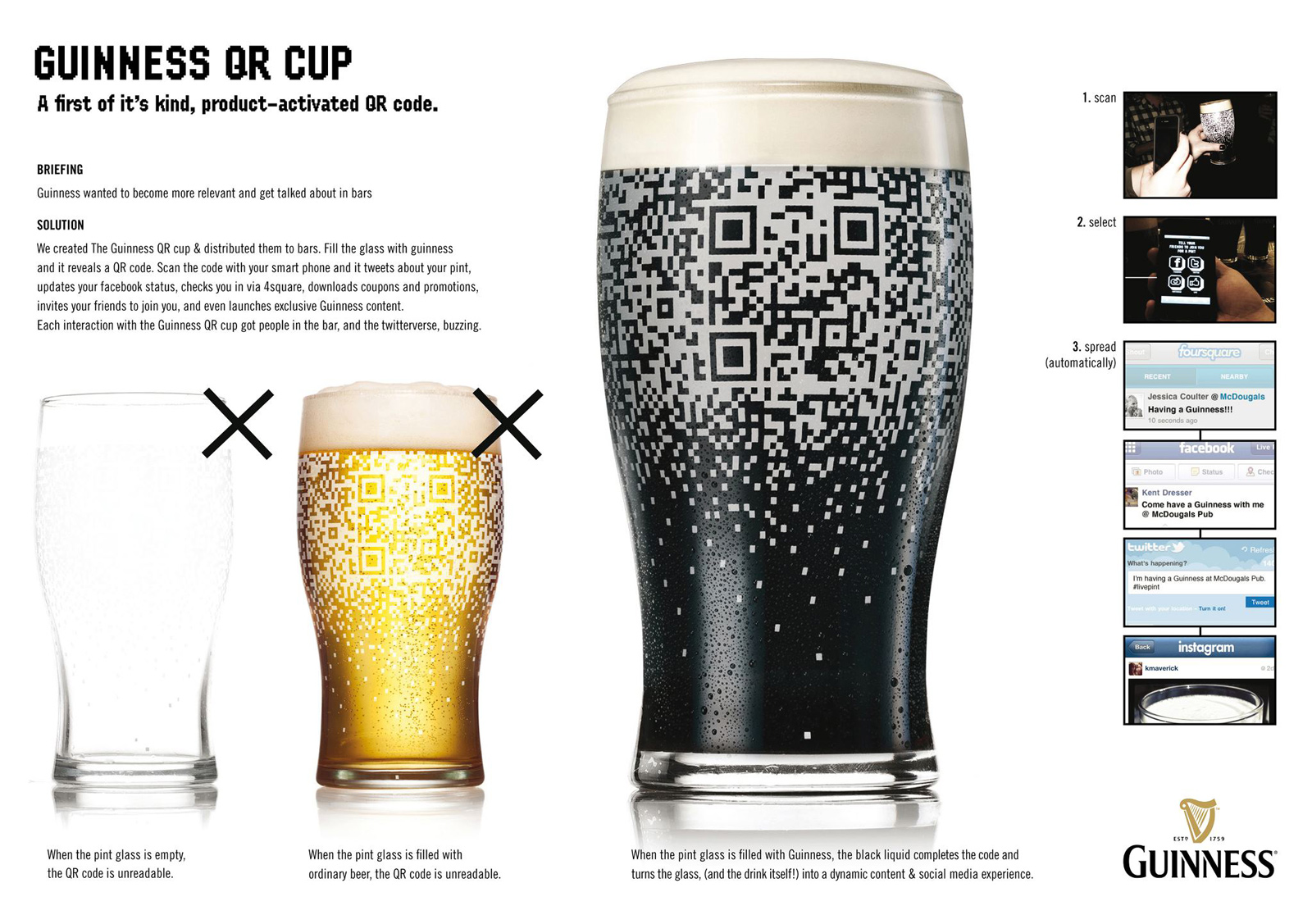 Guinness Introduces New QR Code Pint Glass Brewbound