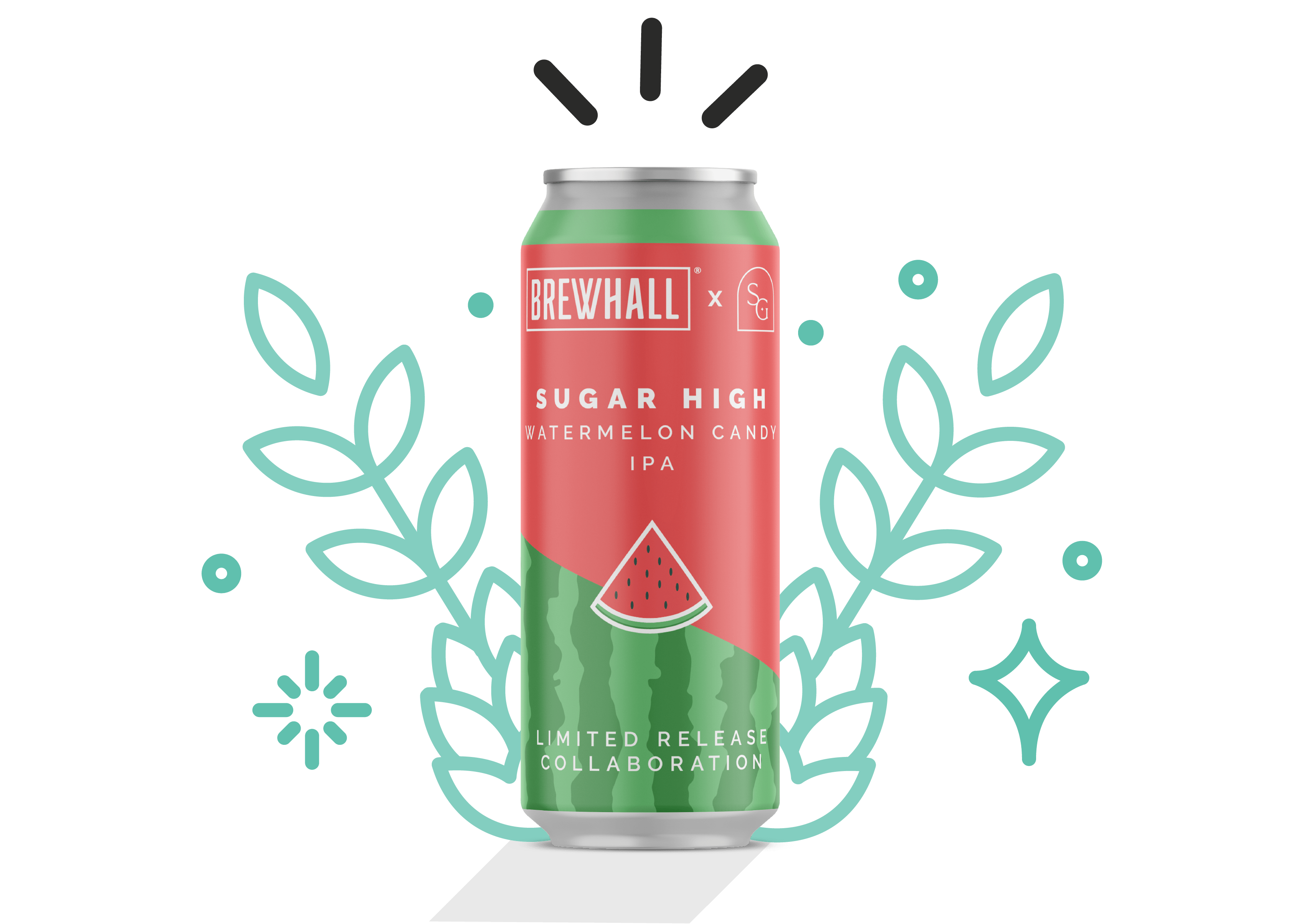 Sugar High Watermelon Candy IPA BREWHALL Vancouver, BC