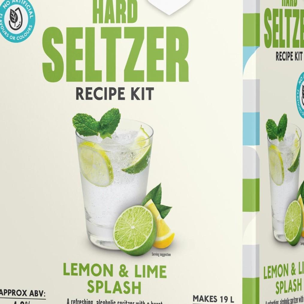 Lemon and Lime Splash Hard Seltzer BrewHQ