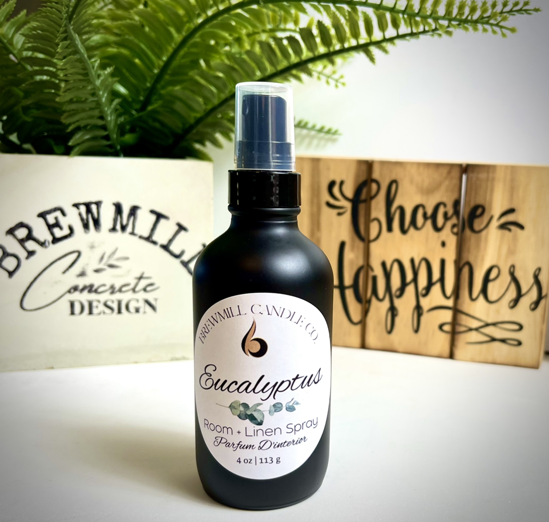 Eucalyptus Room Spray 4 oz BrewMill Candle Company