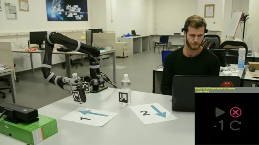 Assistive Robot Operated via a Interface