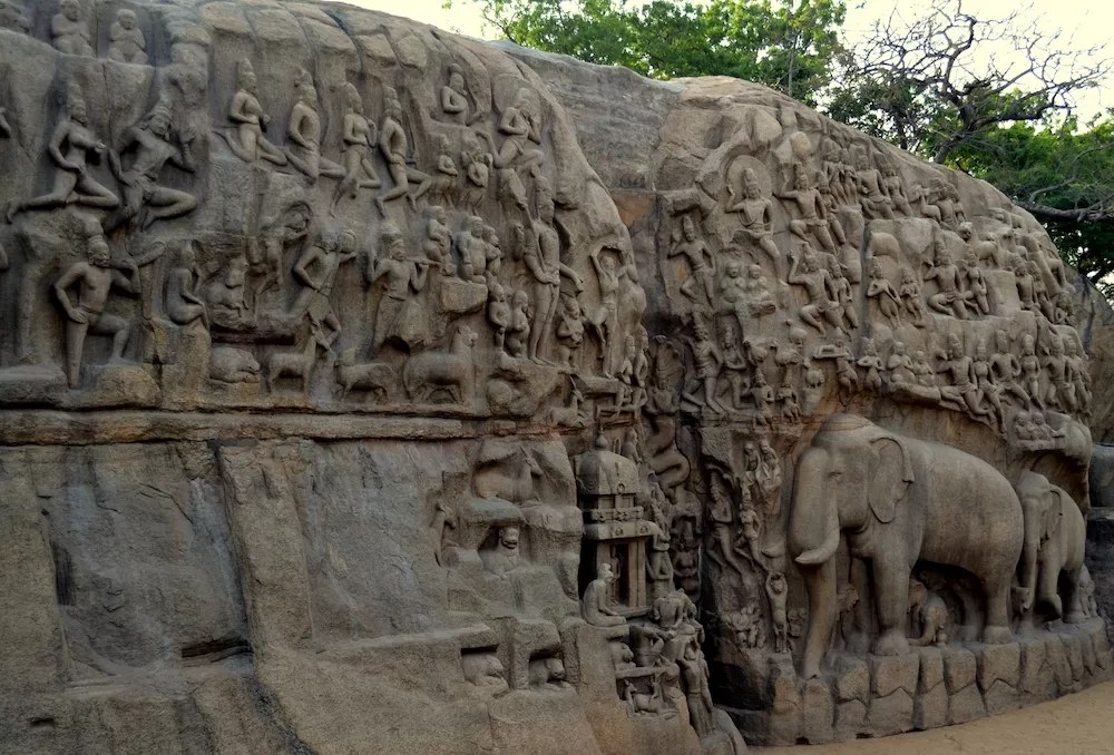 The Great Relief at Mamallapuram The Great Relief at Mamallapuram