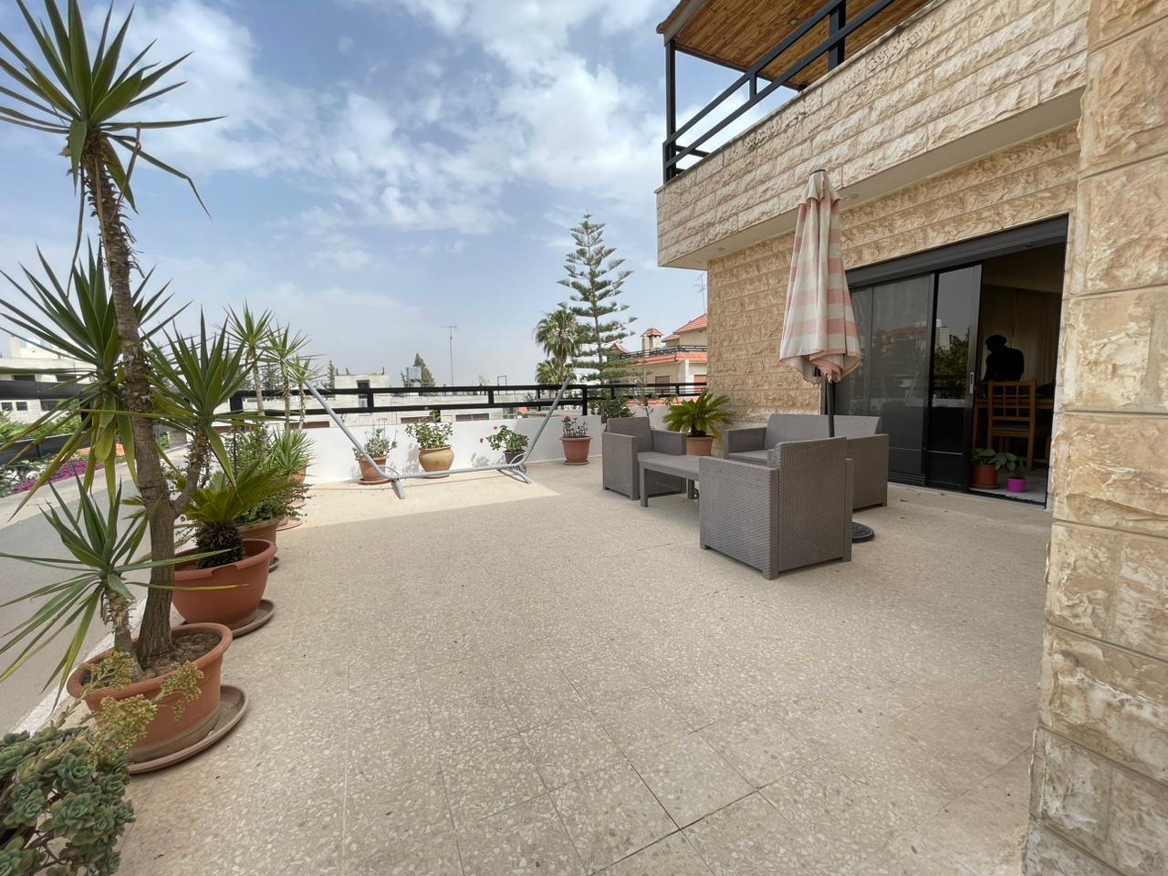 Fully furnished Rooftop apartment for rent in Amman 23928 BRG