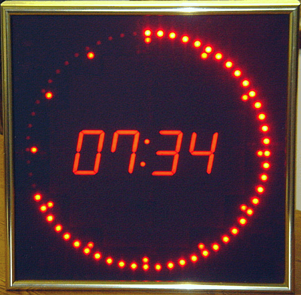 Digital Circle Line Clocks or Digital Circle clocks