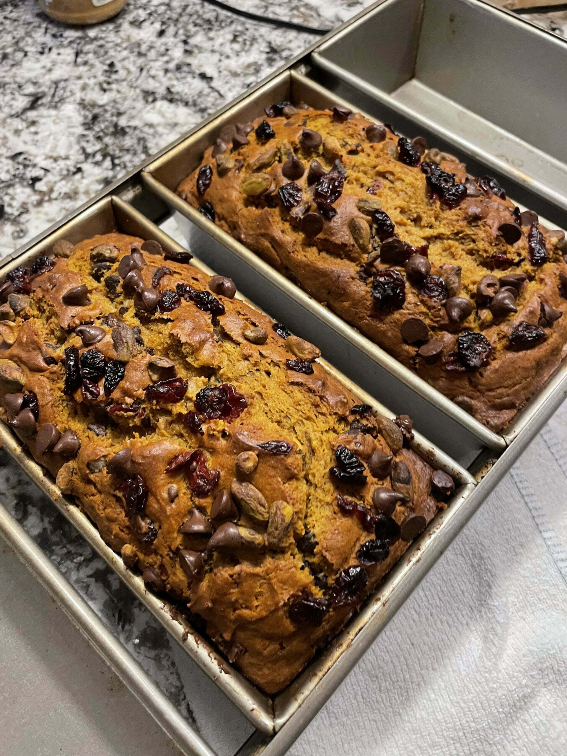 Pumpkin Cranberry Pistachio Bread • Briana Ditommaso