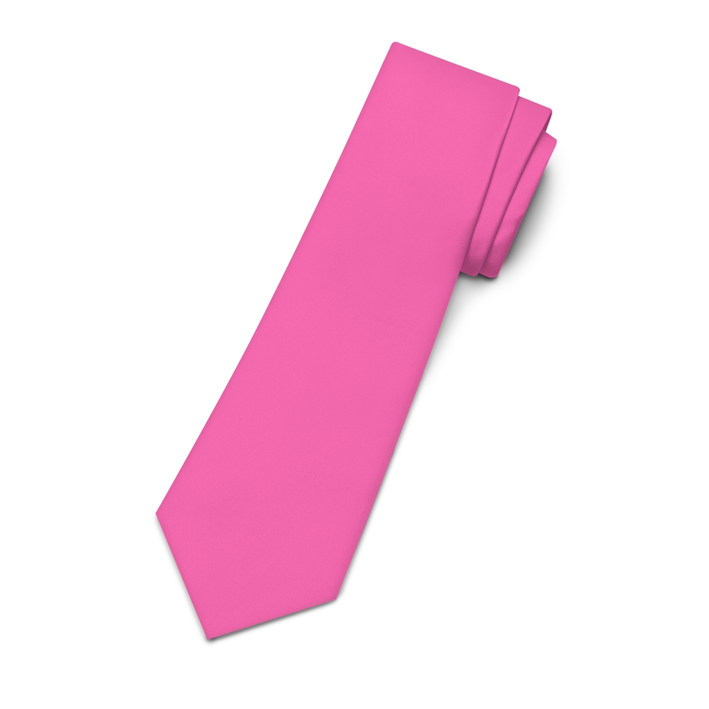 Hot Pink Tie Fun Solid Color Hot Pink Neck Tie Brian Bula!