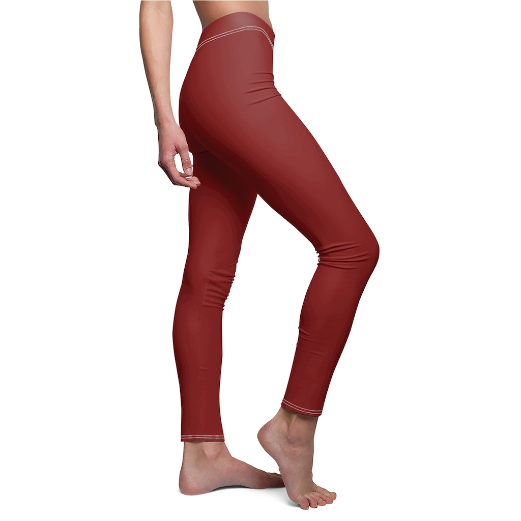 Dark Red Leggings Workout Yoga Pants Brian Bula!