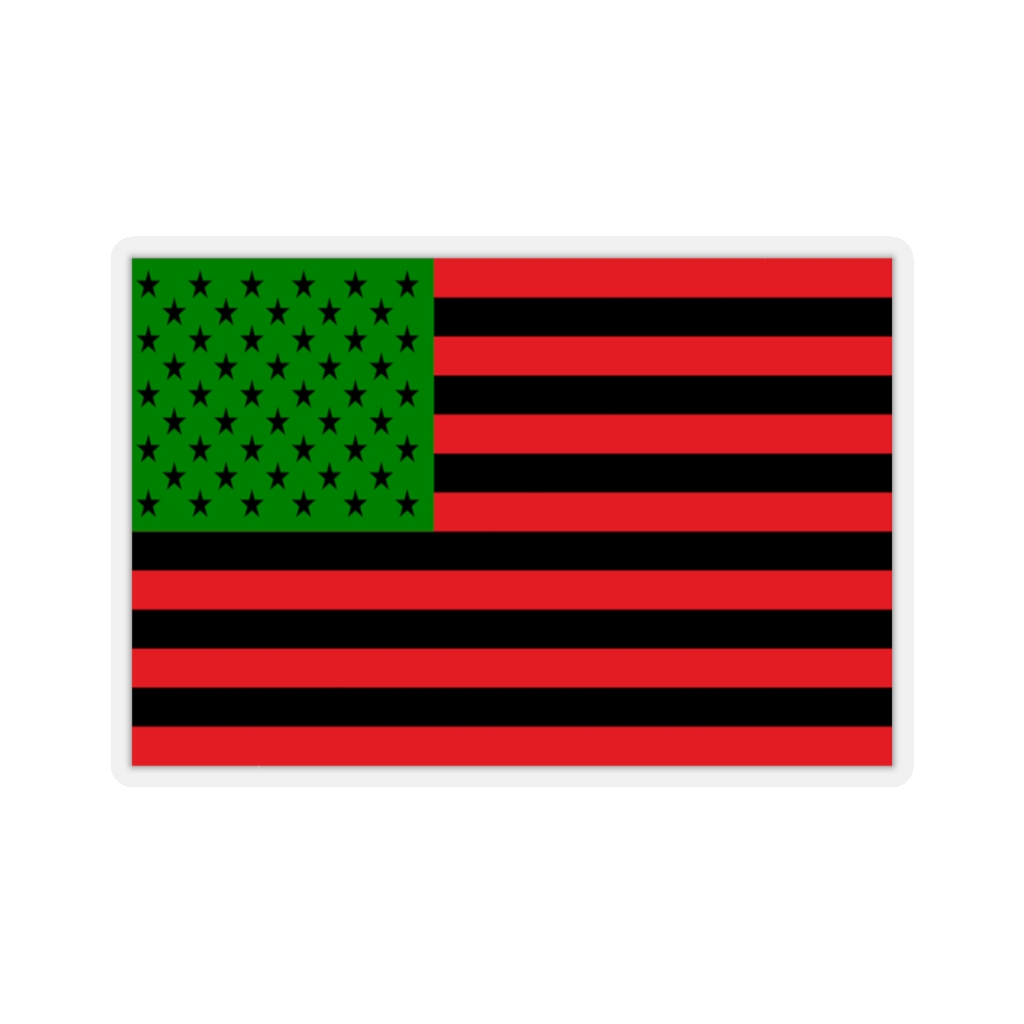 African American Flag Sticker Black Flag Sticker Brian Bula!