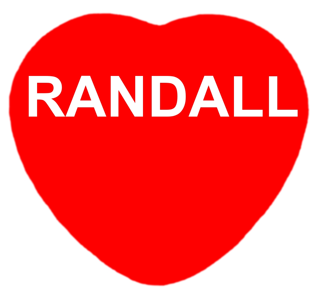 I Love Randall Fun Heart Shaped for Randall Family