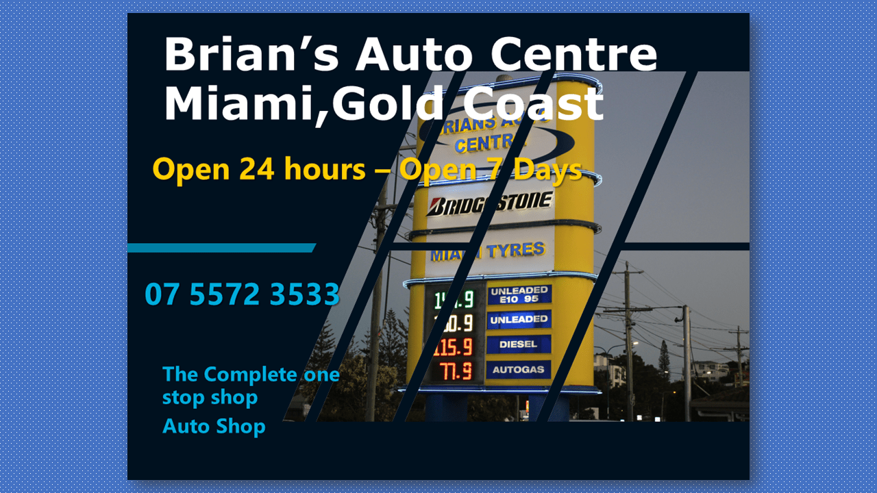 Brian's Auto Centre Since 1979 Miami, Gold Coast Qld.Brian's Auto