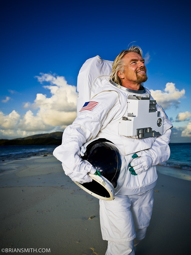 Richard Branson goes into Space for Time Magazine