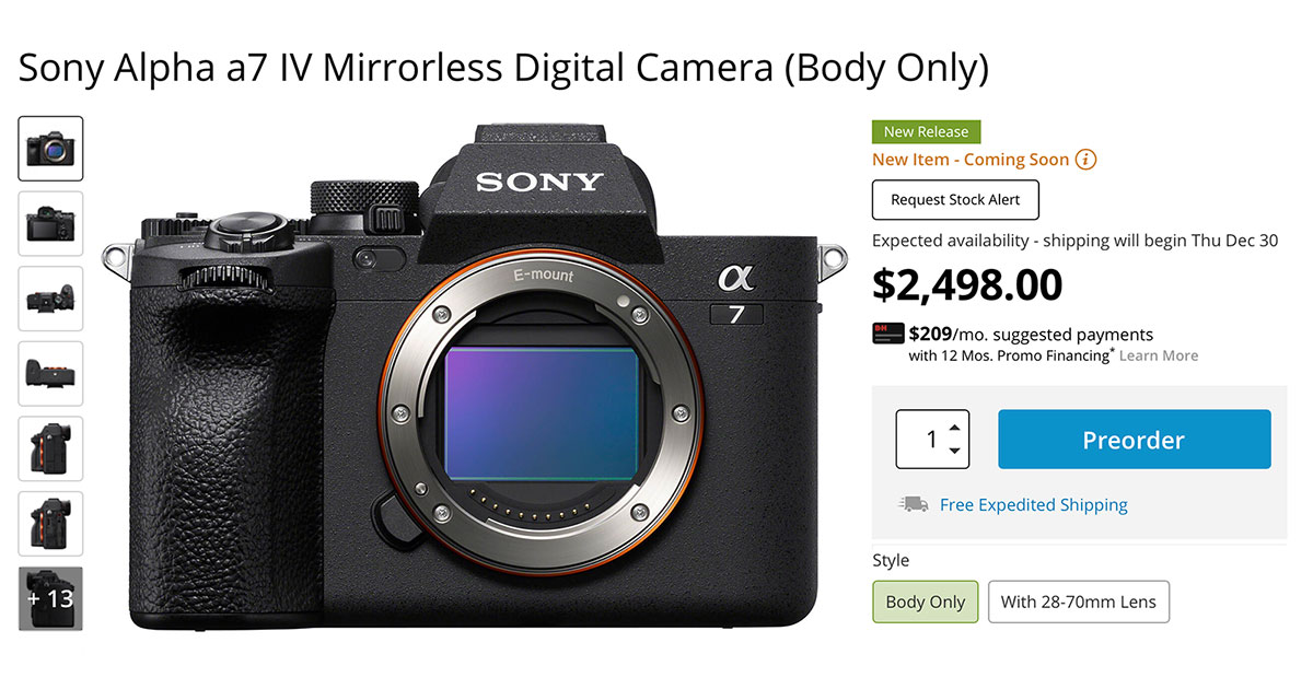 Sony a7 IV and New Wireless Radio Flashes Available for PreOrder NOW!
