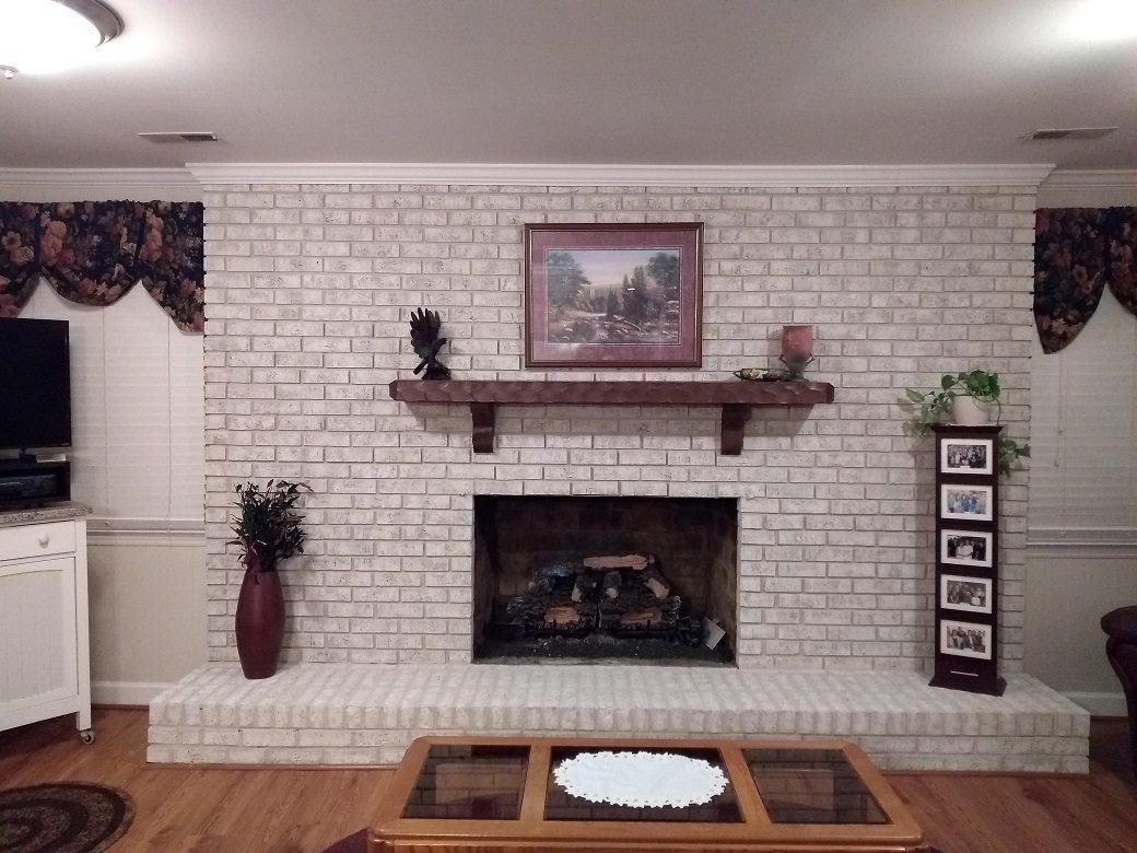 Fireplace Paint Kit Lighten Brighten Old Brick Fireplaces Fireplace