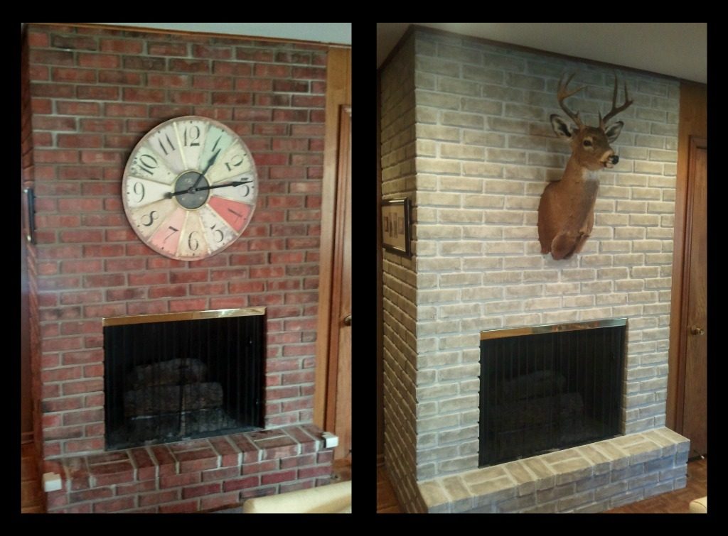 Inspiring Painting Red Brick Fireplace Before After 2023
