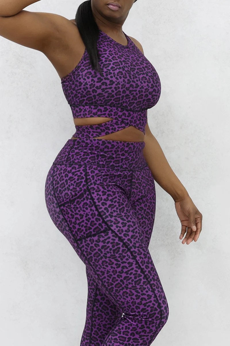 Cheetah Sports Bra Brick Built