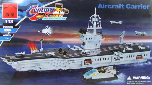Bricker Construction Toy by ENLIGHTEN (Brick) 113 Aircraft Carrier