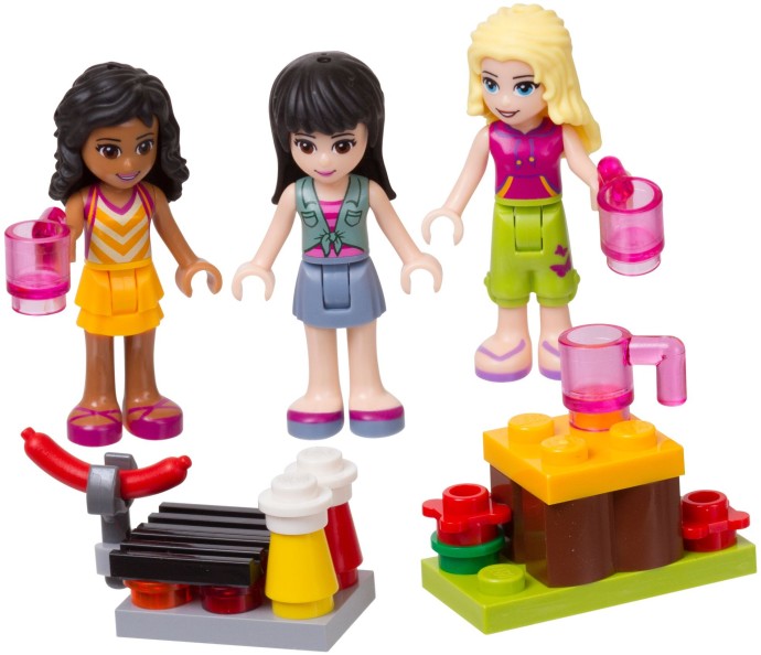 Bricker Construction Toy by LEGO 853556 Friends MiniDoll Campsite Set