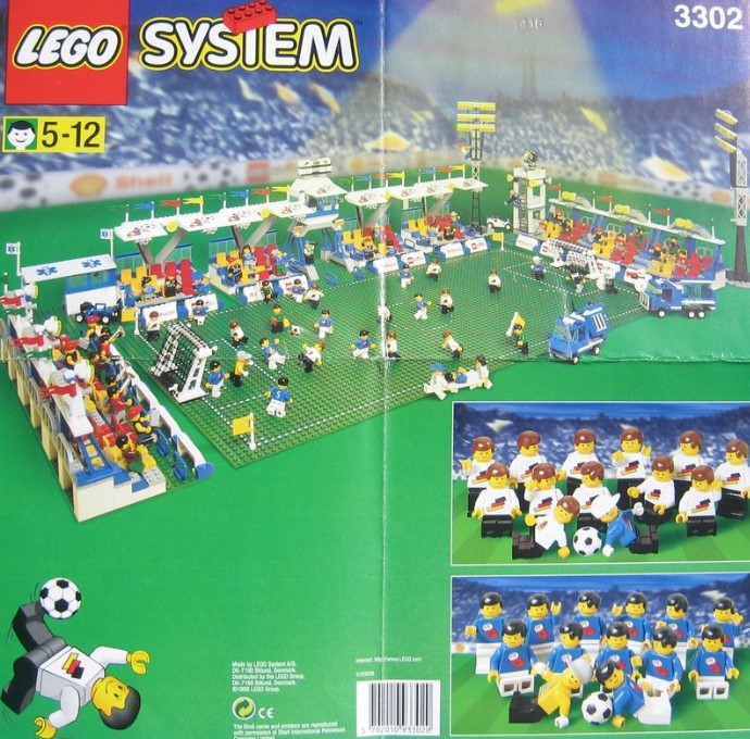 Bricker Конструктор LEGO 3302 SHELL Promotional Set Soccer Soccer Field