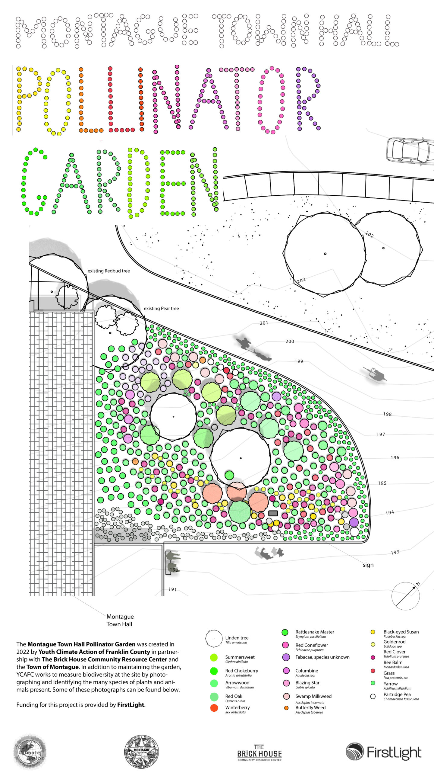 Montague Town Hall Pollinator Garden