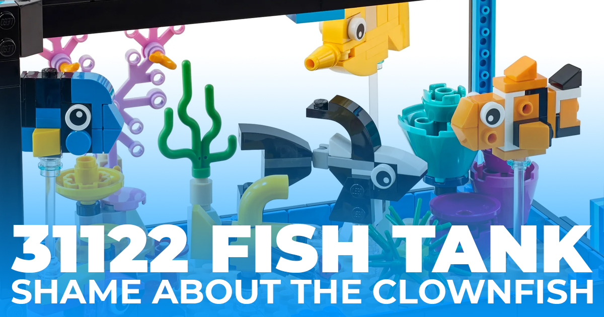 31122 Creator Fish Tank Shame about the clownfish Bricking Around