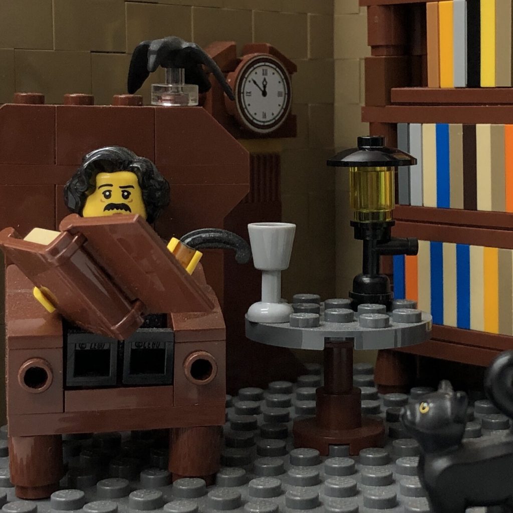 Poe Toaster and Edgar Allan Poe MOCs whataslacker about bricks
