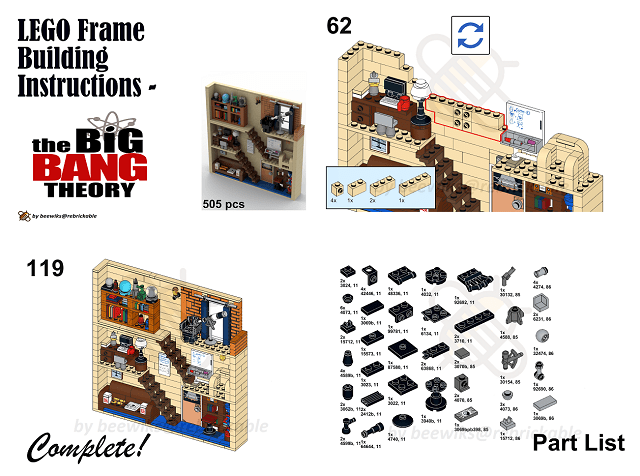Inter ikea services bv is the owner of the intellectual property ie photos text and all other content on this website iisbv ip content. Lego Moc The Big Bang Theory In Photo Frame By Beewiks Rebrickable Build With Lego