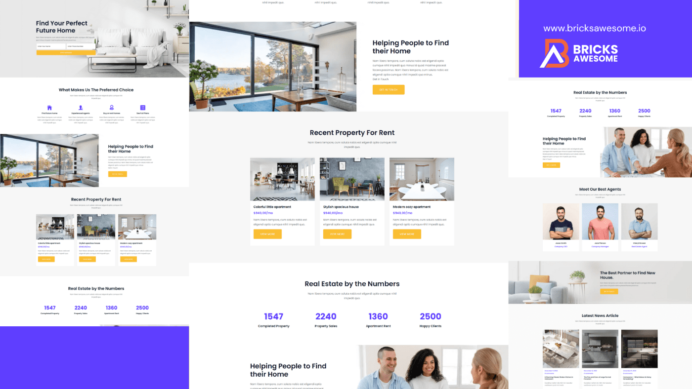 Bricks Real Estate 2 Layout Bricks Layouts, Child Themes and more...