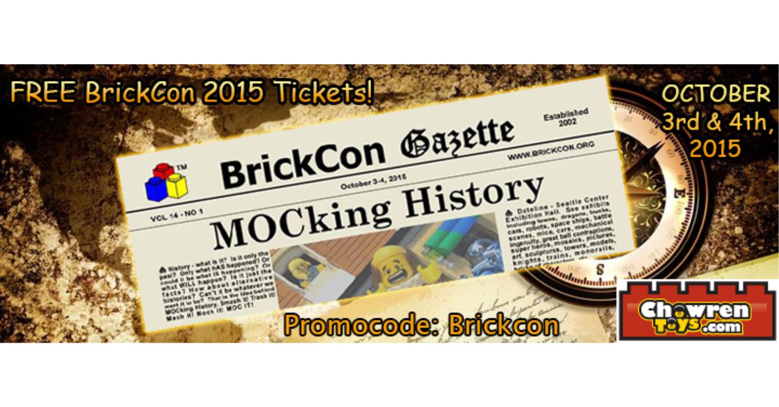 Attend BrickCon for free courtesy of Chowren Toys Brickset