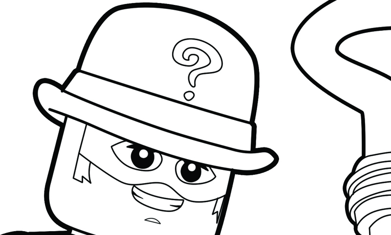 Riddler Coloring Page Coloring Pages