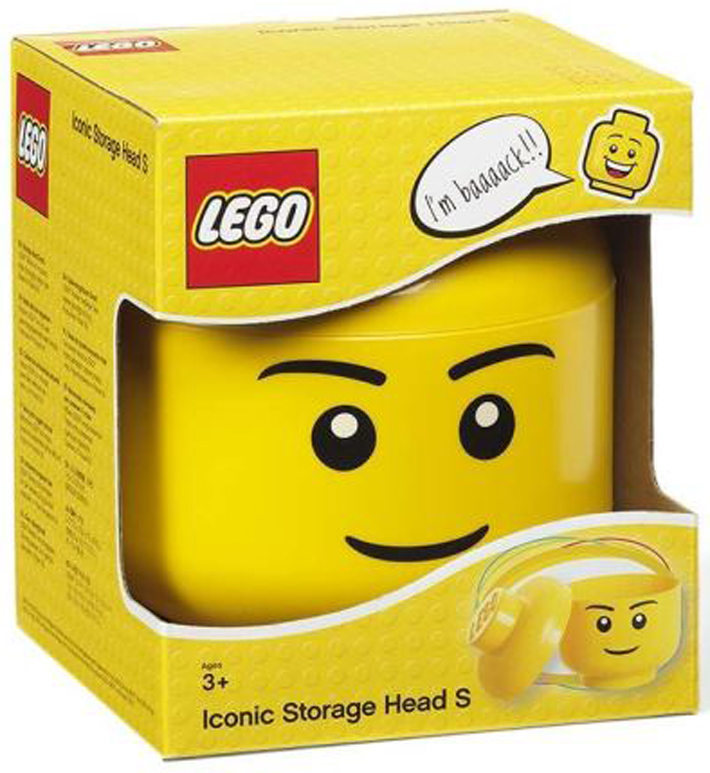 lego head storage box