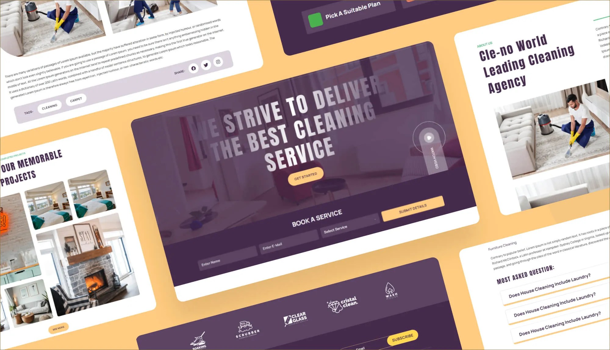 TipTop Cleaning Service site Template BricksPlus 2022