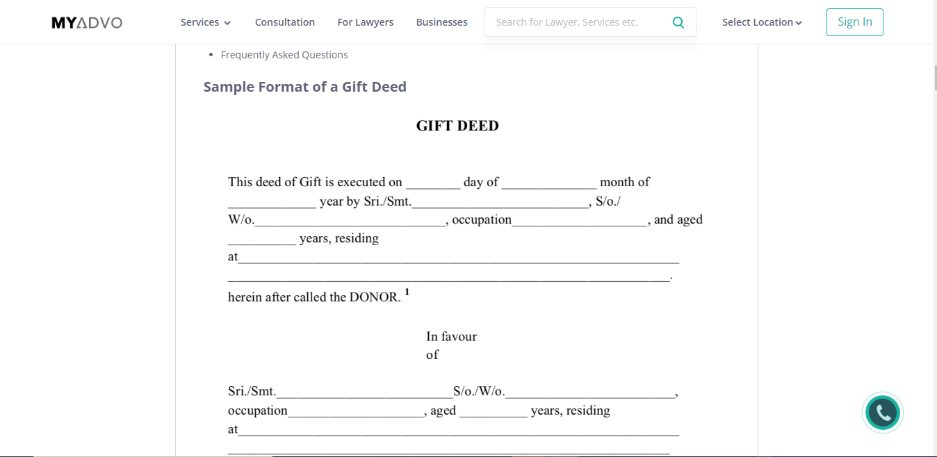 The Gift Deed An Important Document For Property Ownership