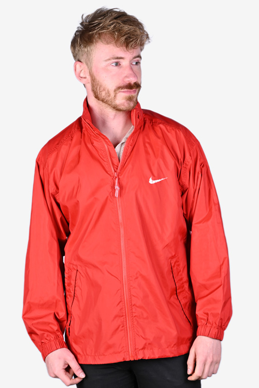 Vintage Nike Red Windbreaker Jacket Size S Brick Vintage