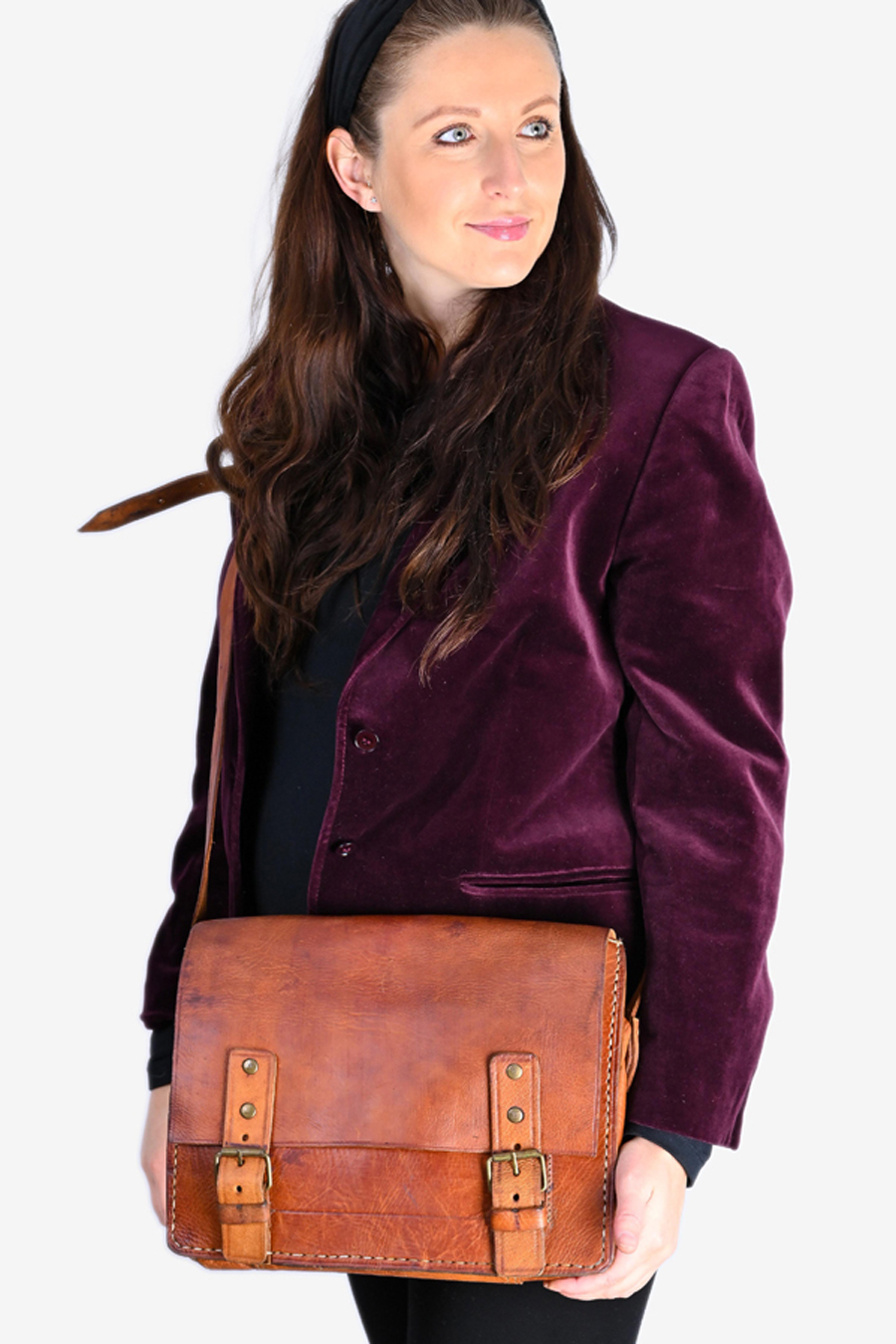 Vintage Leather Bags for Women Handbags, Saddle, Shoulder Bags