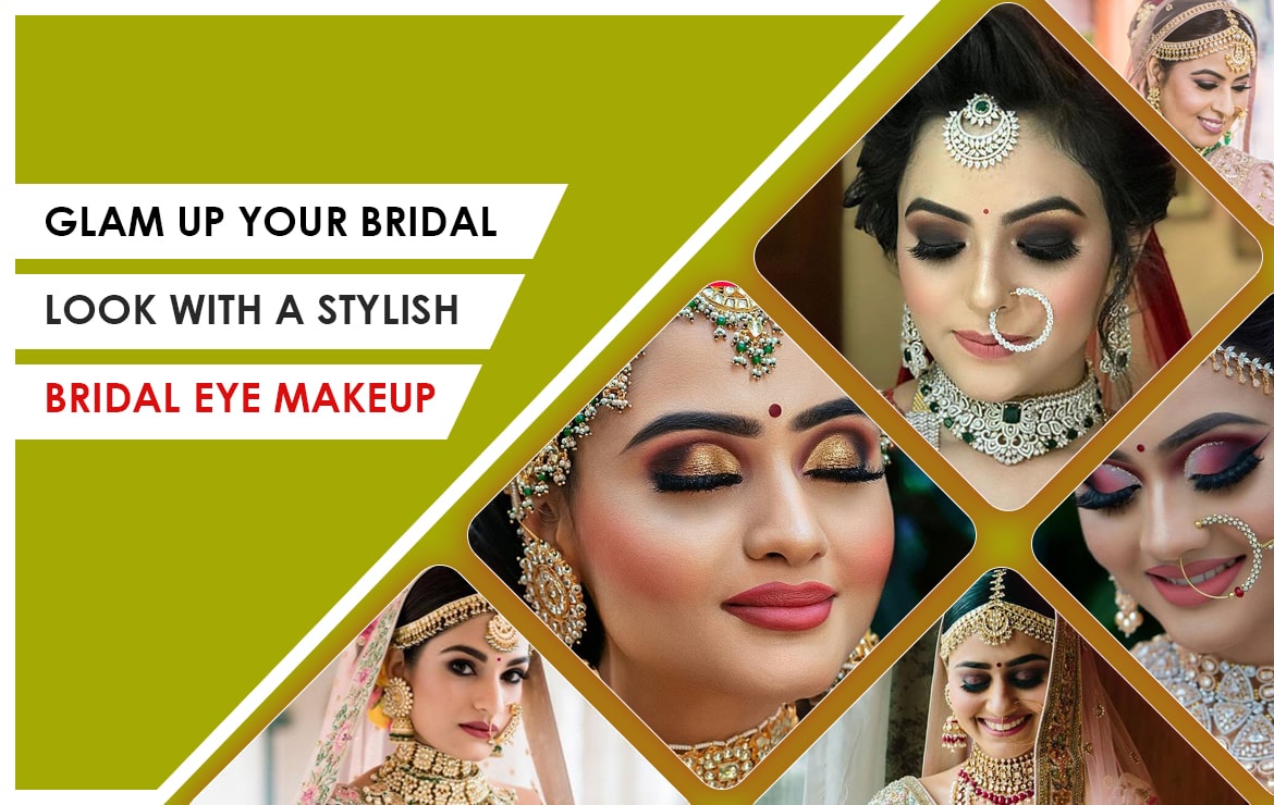 Glam up your bridal look with stylish bridal eye makeup!