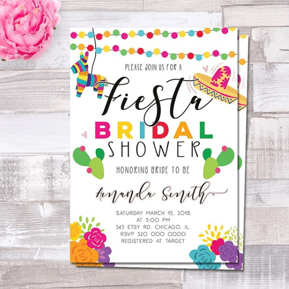 Fiesta Bridal Shower with DIY Flowers Bridal Shower 101