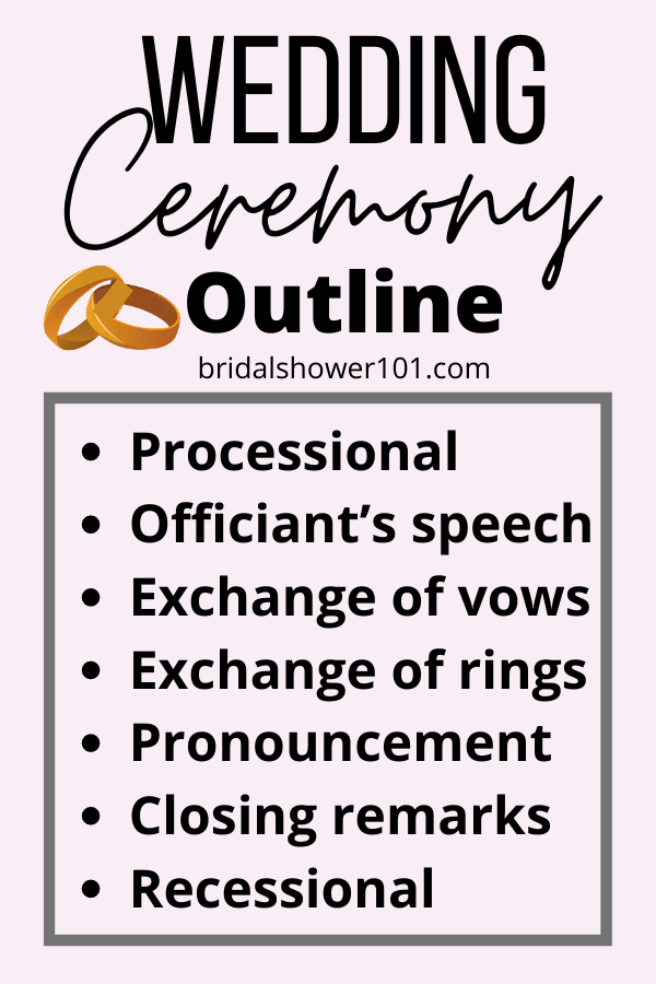Traditional Wedding Ceremony Outline