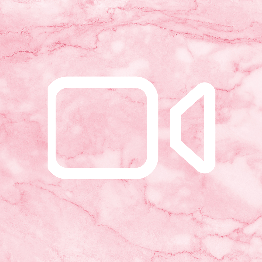 facetime icons pink marble Bridal Shower 101