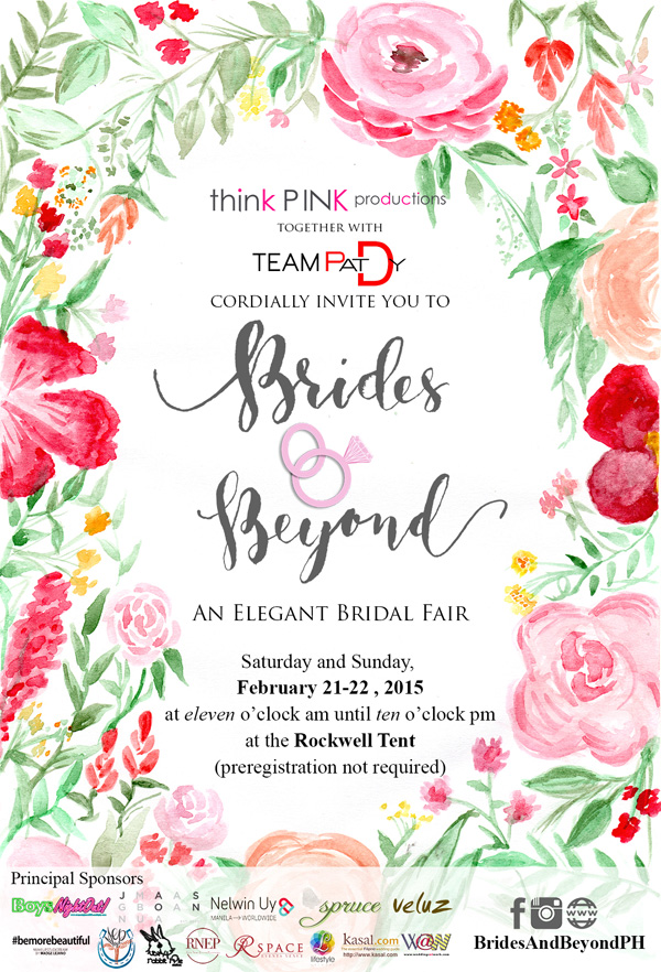 Brides & Beyond 2015 An Elegant Bridal Fair by Think Pink Productions Bride and Breakfast
