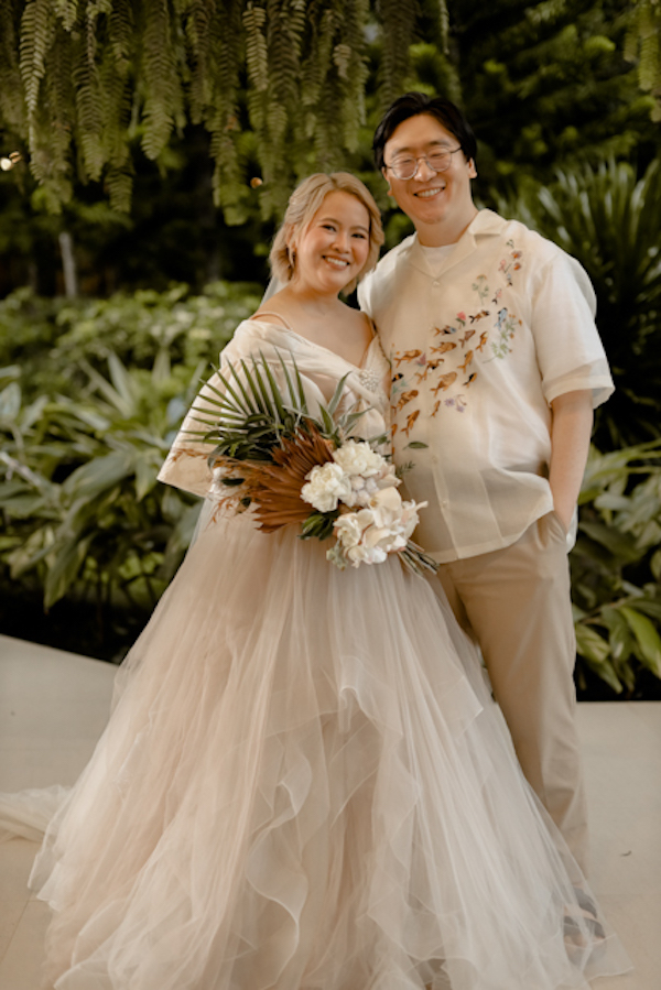 Couple in Chic Filipiniana Attire Philippines Wedding Blog