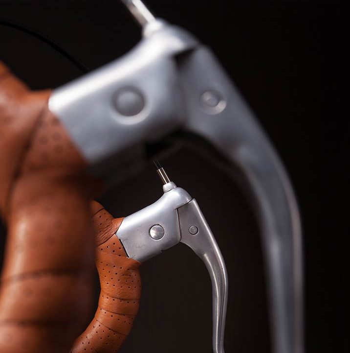 Bridge Leather handmade bike grips