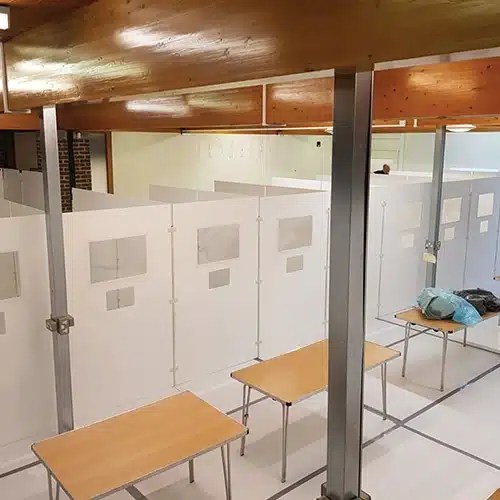 Bridge Covid Testing Booths Bridge Contract Interiors