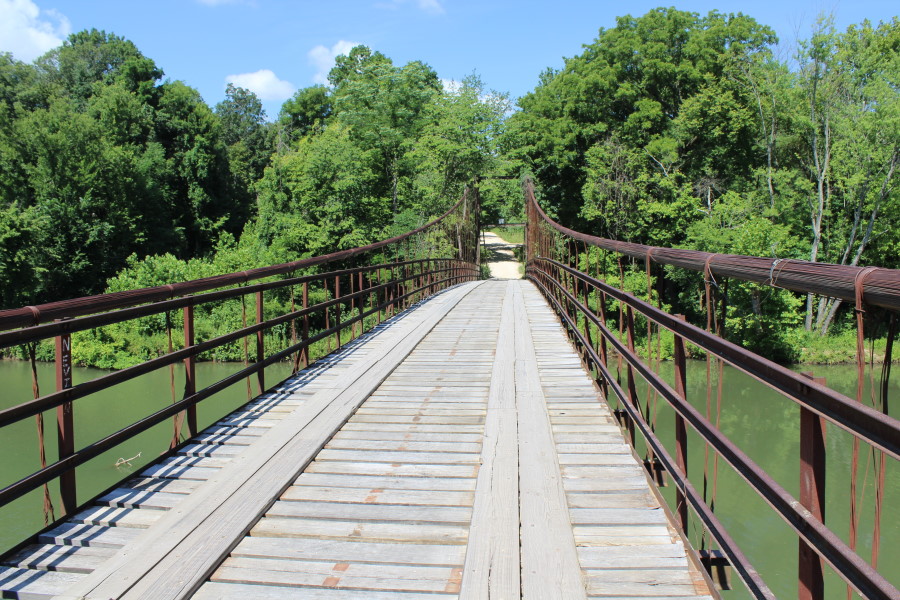 Bridgemeister Grand Glaize Suspension Bridge