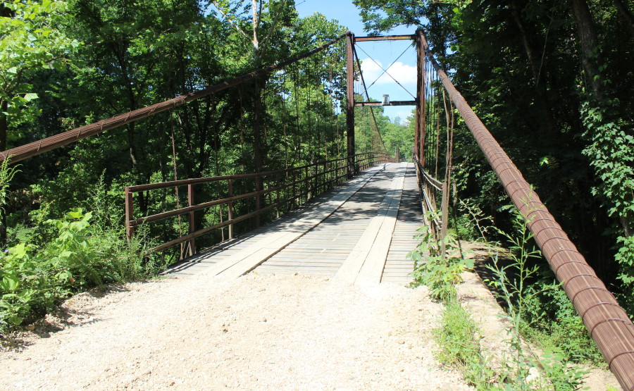 Bridgemeister Grand Glaize Suspension Bridge